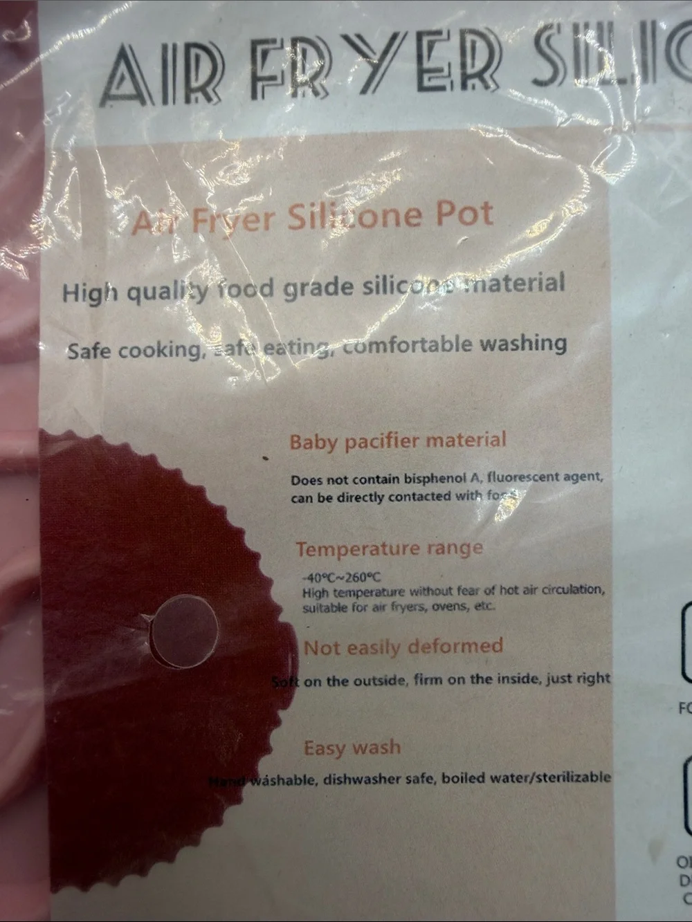 Silicone Air Fryer liner